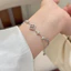Siêu Cổ Tích Full Kim Cương Bốn Lá Hoa Vòng Tay Nữ vintage Ánh Sáng Sang Trọng Cao Cấp Vòng Tay Thiết Kế Niche Vòng Tay 26.4.28