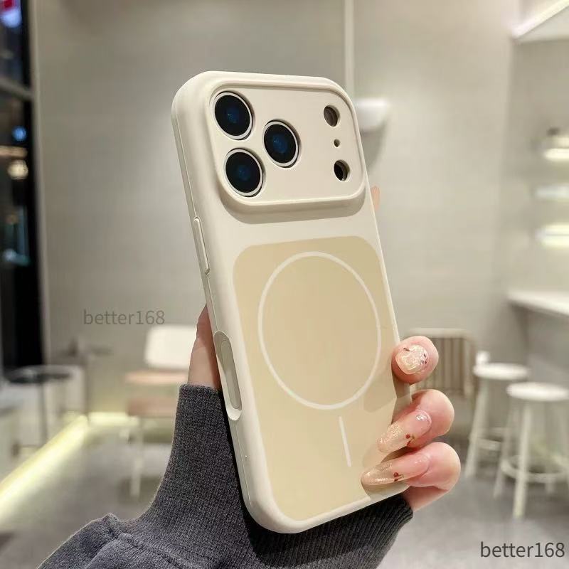 Ốp Lưng Nam Châm Cho IPhone 17 16 15 14 Pro Max Mềm Dẻo Chống Trầy Xước Hỗ Trợ Sạc Không Dây đẹp Mắt
