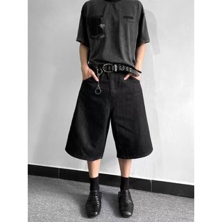 Quần short denim nam ESEA, thương hiệu thời trang retro Mỹ, phong cách cao cấp và trung tính
