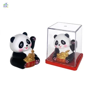 Chạy bằng năng lượng mặt trời Gấu trúc gợn sóng Trang trí bàn làm việc văn phòng Thành Đô Bảo tàng Tứ Xuyên-Souvenir