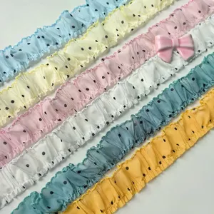 Chấm Bi Xếp Ly Cho Chó Răng Xù DIY Handmade Phụ Kiện Tóc Scrunchy Nhẫn Quần Áo Trẻ Em Gối Cạnh Nón Trang Trí 5.7