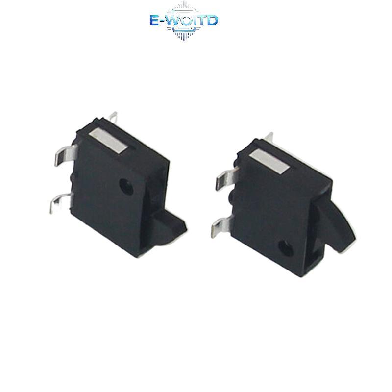 E-WOITD 10 Cái KFC-W-14 4 Pin Mini Trượt Công Tắc Đặt Lại Micro Chuyển Đổi Công Tắc Thu Nhỏ Giới Hạn Cột Dọc 16V 100mA E-WOITD