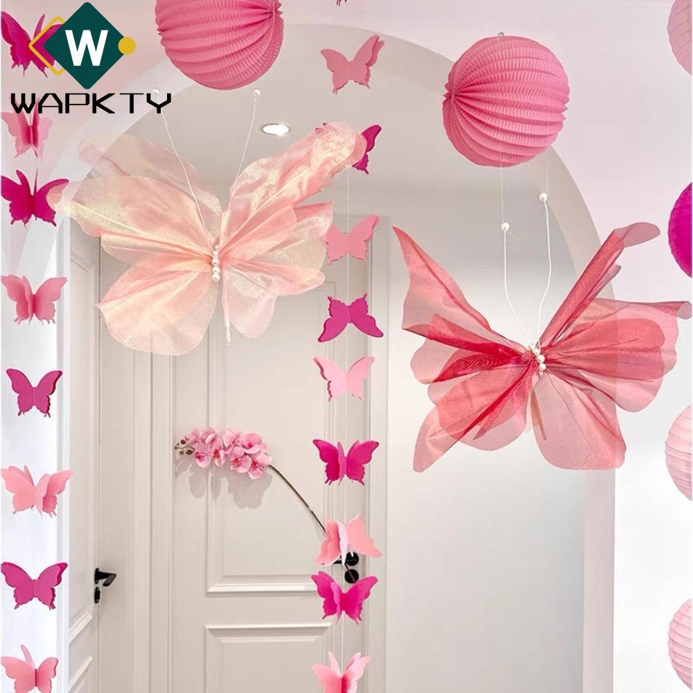 WAPKTY Hoa Bướm Nhân Tạo 50cm, Đầu Hoa Khổng Lồ Giả Lụa Trang Trí Nền, Bó Hoa Lớn