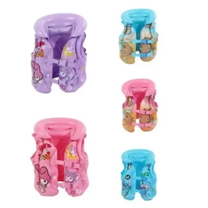 AD4 Áo Phao Bơi Cho Bé Kuromi Capybara Áo Phao Bơi Trẻ Em Chống Thấm Nước Có Khóa An Toàn Size S M L