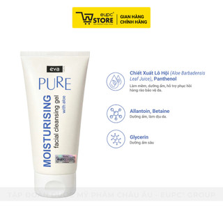 Gel Rửa Mặt Dưỡng Ẩm Chiết Xuất Lô Hội Phù Hợp Cho Da Khô Eva Natura Pure Moisturising Facial Cleansing Gel 150ml