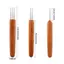 HFSHY 3 Cái 0.5 / 0.75MM Gỗ Móc Tóc Kim Dreadlos Bím Tóc Móc Đơn / Đôi / Ba Đầu Tóc Móc Kim VN
