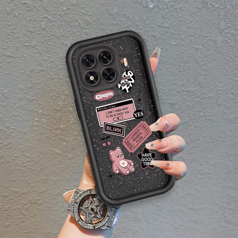 Ốp Lưng Cho Xiaomi 11T 13T 14T 15T Pro Phim Hoạt Hình Silicon Mềm Ốp lưng TPU Gấu Tình Yêu Xu Hướng Mắt Thiên Thần Chống Sốc Ốp Lưng