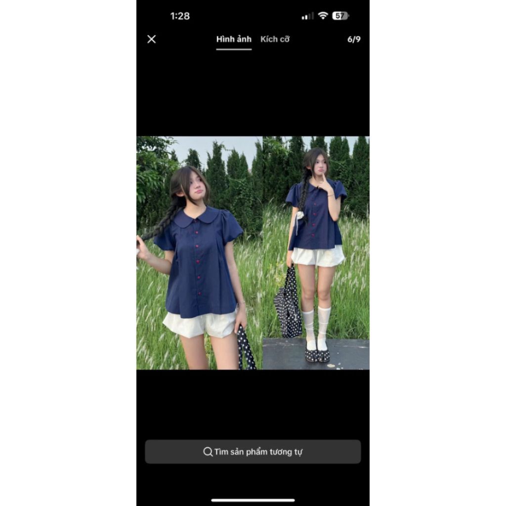 Sơ mi bèo cổ sen dáng babydoll to phồng siêu đang yêu SMZ933 - SamHi Closet