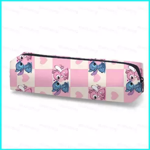 HT2 Stitch Hộp Đựng Bút Học Sinh Túi Đựng Bút Dung Tích Lớn Di Động Đơn Giản In Hình Túi Văn Phòng Phẩm TH2