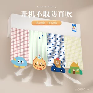 Điều Hòa Không Khí Rèm Kính Chắn Gió Chống Trực Tiếp Thổi Vải Rèm Kính Chắn Gió Rèm Đục Lỗ Treo Tường Đa Năng Kính Chắn Gió Vải Velcro Cửa Thoát Khí Rèm D92N