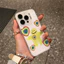 Ốp lưng iPhone 17/16/15/14/13/12/11 bánh gừng trái tim cầu vồng, chống sốc