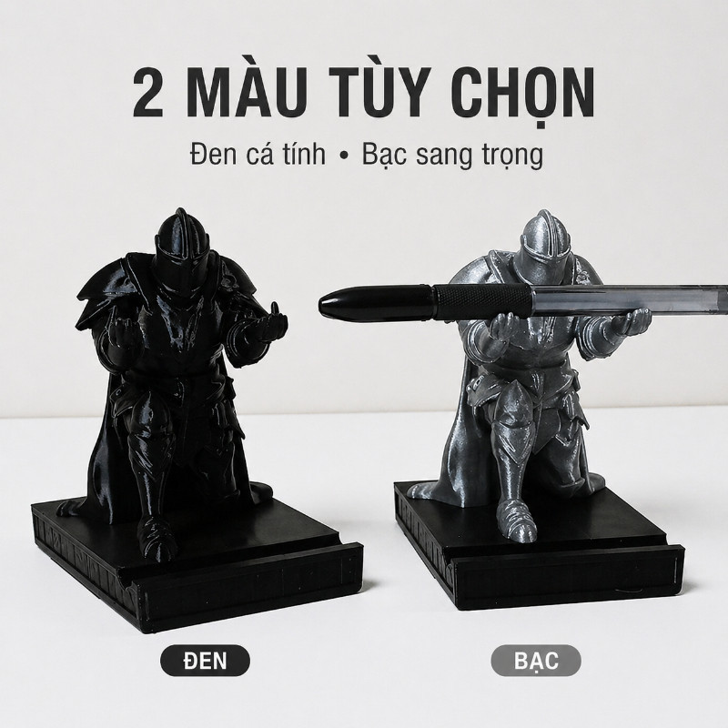 Hiệp Sĩ/Ninja Cầm Bút Để Bàn Decor – Giá Đỡ Điện Thoại, Hộp Cắm Bút Sáng Tạo 3D, Quà Tặng Văn Phòng Độc Đáo