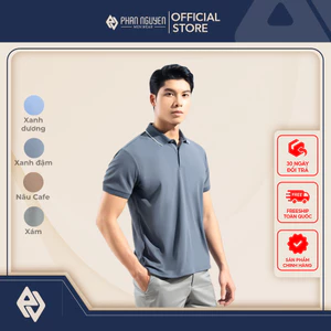 Áo polo nam cộc tay cao cấp Phan Nguyễn, chất liệu thoáng mát, nhanh khô, phong cách lịch lãm thời thượng APC.213-219