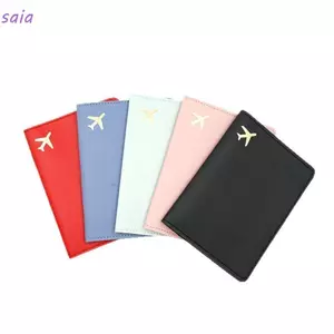 Giá đỡ hộ chiếu SAIA, Bảo quản di động Vỏ bảo vệ hộ chiếu bằng da PU, Bảo vệ hộ chiếu màu trơn chống nước nhẹ