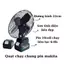 Quạt tích điện pin 20 cell lồng sắt – chạy 4-6H, có quay đảo gió