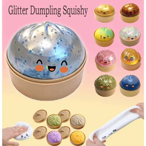 2026 Mới Lấp Lánh Bun Squishy Đồ Chơi, Mô Phỏng Bun Bóp Đồ Chơi Giảm Căng Thẳng, 8.5cm Đồ Chơi Giải Nén Cho Trẻ Em Và Người Lớn