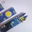 HFTOY 4 Cái / hộp Hợp Thời Trang Van Gogh Tranh Sơn Dầu Báo Chí Bút Gel Mực 0.5 Mm Bút Bi Văn Phòng Phẩm Qui-Drying Bút Dành Cho Học Sinh ~