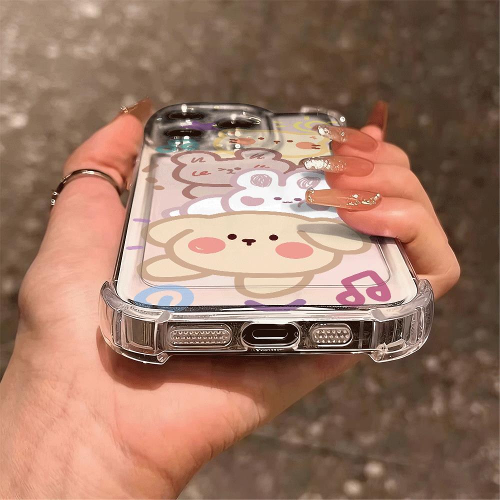 Những thú cưng dễ thươ thương xếp chồngPhù hợp với vỏ điện xếpoại 17promax, túi khí