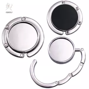HNKMP 1Pc Di Động Gấp Hợp Kim Ví Túi Xách Túi Móc Treo Móc Treo Bàn Móc.