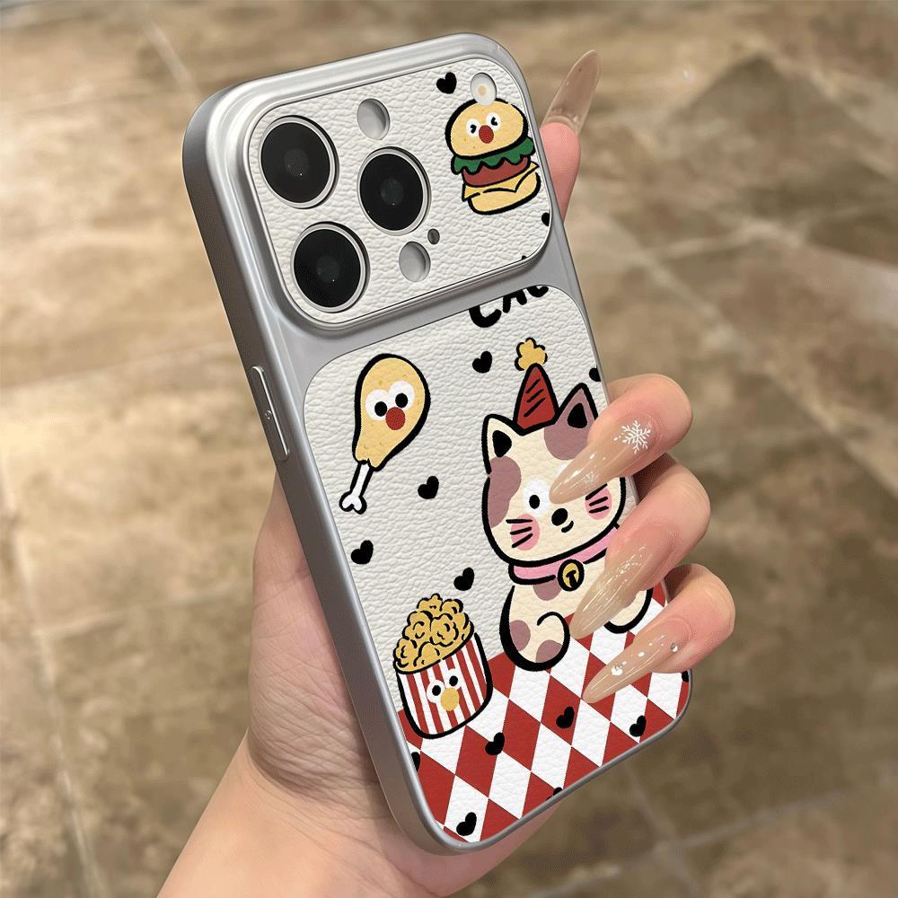 Hamburger Puss cho trường hợp iPhone 17pro iPhone 16/15/14pro chống rơi