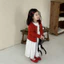 2026 Phong Cách Mới Quần Áo Trẻ Em Bé Gái Áo Len Dệt Kim Màu Trơn Cardigan