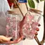 MAKY 500ml Nơ Nhựa Cốc Nước Mason Jar Hình Chai Nước Có Nắp Và Ống Hút Cho Cà Phê Đá Nước Uống Cốc Quà Tặng VN