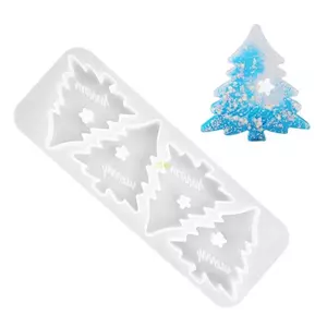 Khuôn Silicone Sáp Tạo Hình Cây Giáng Sinh Cho Làm Tay