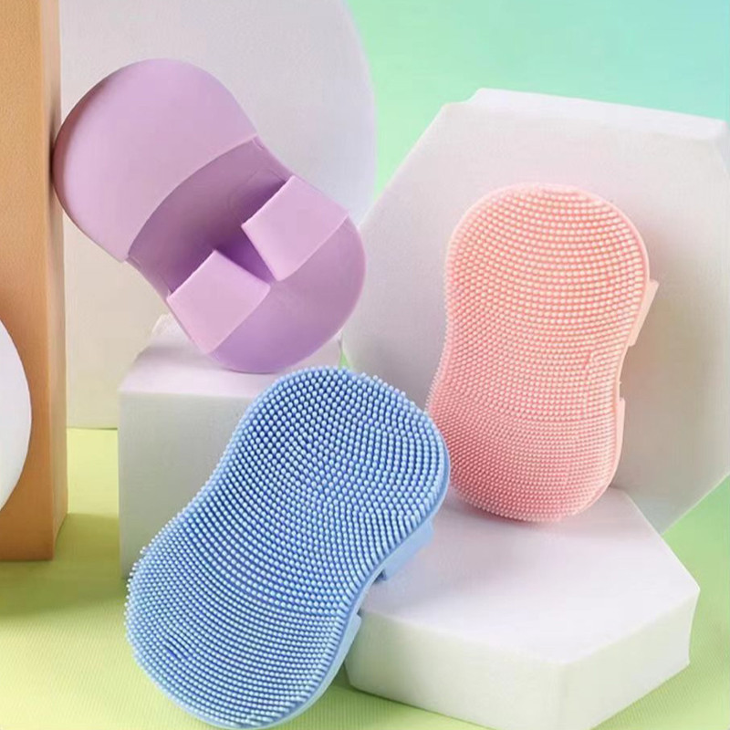 【Roshy】🍧Bàn Chải Rửa Mặt Silicon Bàn Chải Làm Sạch Chăm Sóc Da Mềm Mại Dụng Cụ Cọ Rửa Mặt Tiện Lợi