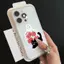 Red Black Cat cho trường hợp iPhone 17pro iPhone 15/14/13pro Skin Scrub