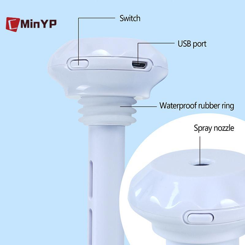 CMinYP USB Tạo Độ Ẩm Đèn LED Máy Phun Sương Cho Xe Gia Đình Máy Tạo Độ Ẩm Mini Di Động Siêu Âm Thơm Anion Khuếch Tán Máy Lọc Không Khí Vinh Quang