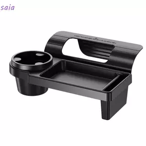 Giá đỡ cốc cửa ô tô SAIA, Giá đỡ chai nước uống dung tích lớn PP, Hộp đựng chìa khóa đa chức năng màu đen di động