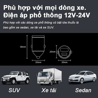 Bộ sạc ô tô Sạc siêu nhanh Hợp kim kẽm Thiết kế nhỏ gọn Bảo vệ đa năng Tương thích với tất cả các ô tô