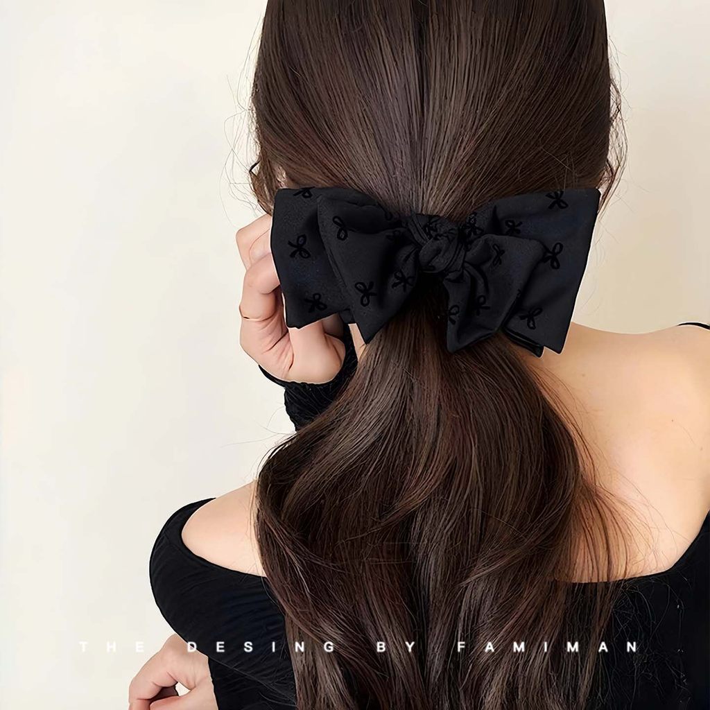 Kẹp Tóc Nơ Lớn Phong Cách Mới Cho Nữ, Chất Lượng Cao Cấp