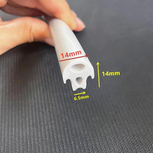 Hình Đặc Biệt Nấm Đầu Lò Nướng Hình Đầu Đường May Cửa Cao Su Silicon Niêm Phong Dải Silicon Chịu Nhiệt Độ Cao