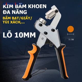 Kìm bấm bạt Hiflex 10mm chuyên dụng, Kèm 100 Khoen – Dụng cụ bấm khoen nhanh, đẹp, chắc chắn GAGONG