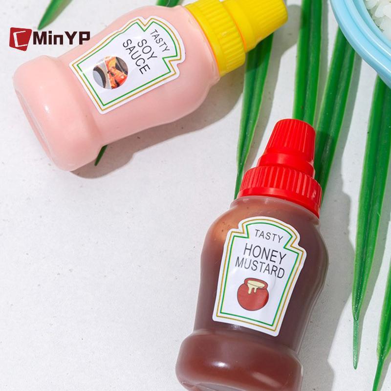 CMinYP 3 Cái / 2 Chiếc Mini Gia Vị Nước Sốt Chai Cà Chua Di Động Cà Chua Cà Chua Salad Hộp Đựng Cho Bento Hộp Cơm Trưa Lọ Nhà Bếp Vinh Quang