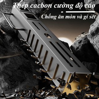 Treo Tường Nhà Bếp Tổ Chức Dao Inox Đũa Giá Đỡ Không Khoan Không Gian Tiết Kiệm Móc