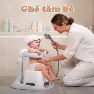 Ghế tắm cho bé có thể điều chỉnh chống trượt PP Ghế tắm cho trẻ mới biết đi Lỗ thoát nước an toàn ổn định