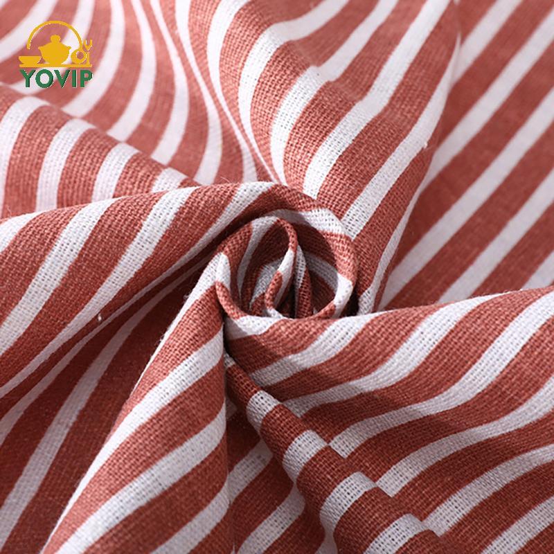 YOVIP Tạp Dề Không Tay Thoáng Khí Treo Ne Tạp Dề Nhà Hàng Vải Lanh Cotton Đặc Biệt Vệ Sinh Nhà Bếp Tạp Dề Sọc Dọc VN