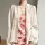 Áo cardigan tay dài từ lụa cao cấp với nút đóng, thiết kế dễ thương và sang trọng
