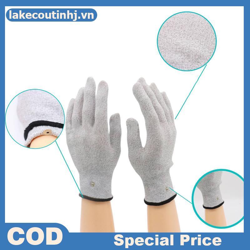 Lu EMS TENS Găng Tay Dẫn Điện Kích Thích Điện Tay Điện Trị Liệu Có Thể Tái Sử Dụng Găng Tay tinhj