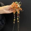 Chính Hãng Osmanthus Cổ Handmade Kính Phổ Biến Mũ Đội Đầu Kẹp Tóc Phù Hợp Với Hanfu Phong Cách Trung Hoa Phụ Kiện Tóc Bước Lắc