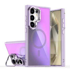 Ốp điện thoại đổi màu có giá đỡ kim loại tương thích cho Samsung S25 Ultra S24 ultra S23 ultra cho A56 5G A36 5G A55 A35 A15 A25 A13 A14 A05s