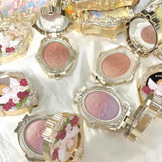 CHEERFLOR Má hồng chuyển màu, má hồng nổi, má hồng tím, mở rộng màu sắc Tặng khăn tẩy trang