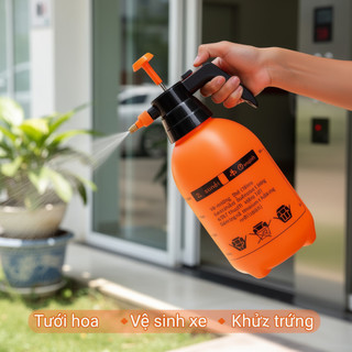 Bình xịt vườn áp lực cao Chai bơm nhựa Mister 3L Vòi phun có thể điều chỉnh chống rò rỉ Sử dụng tại nhà