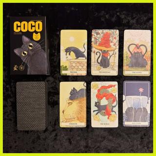Tarot dành cho người mới bắt đầu Chủ đề mèo 78 món Trò chơi kể may mắn Chơi trò chơi bài cho bữa tiệc du lịch tại nhà decfeyeth