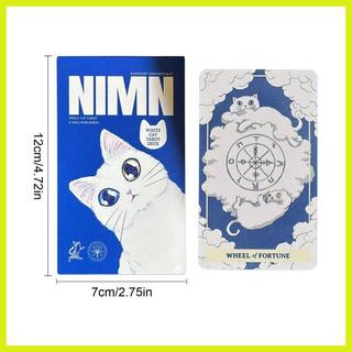 Tarot dành cho người mới bắt đầu Chủ đề mèo 78 món Trò chơi kể may mắn Chơi trò chơi bài cho bữa tiệc du lịch tại nhà decfeyeth