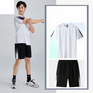 Đồ Bộ Quần Áo Thể Thao Nam Mùa Hè Chất Thun Lạnh Co Giãn 4 Chiều Gía rẻ  012