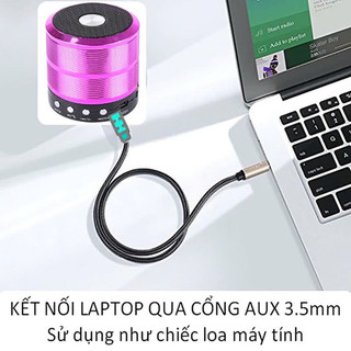 Loa Bluetooth Cầm Tay WS-887 Mini Bass Mạnh Kết Nối Đa Năng USB AUX Thẻ Nhớ Giá Tốt