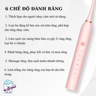 Bàn Chải Đánh Răng Điện X3 Động Cơ Từ, Làm Sạch Sâu, Loại Bỏ Vết Trà Cà Phê, Cao Cấp